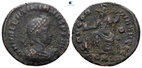 Valentinian II AD 375-392. Constantinople. Follis Æ
