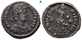 Theodosius I AD 379-395. Antioch. Follis Æ