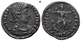 Theodosius I AD 379-395. Antioch. Follis Æ