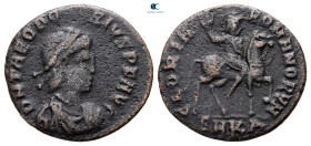 Theodosius I AD 379-395. Cyzicus. Follis Æ