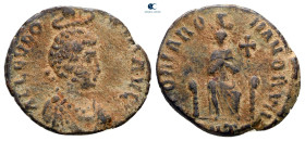 Aelia Eudoxia AD 400-404. Antioch. Follis Æ