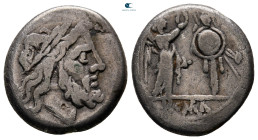 Anonymous 211-208 BC. Uncertain mint. Victoriatus AR