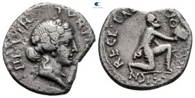 Augustus 27 BC-AD 14. P. Petronius Turpilianus, moneyer. Rome. Denarius AR