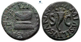 Augustus 27 BC-AD 14. Rome. Quadrans Æ