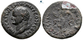 Vespasian AD 69-79. Rome. Dupondius Æ