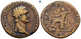 Domitian AD 81-96. Rome. Sestertius Æ
