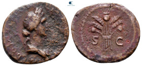 Domitian AD 81-96. Rome. Quadrans Æ