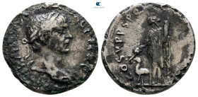 Trajan AD 98-117. Rome. Fourreé Denarius Æ