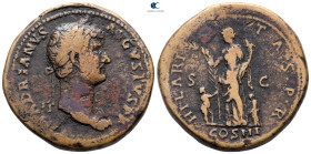 Hadrian AD 117-138. Rome. Sestertius Æ