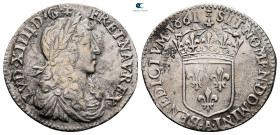 France. Louis XIV 'the Sun King' AD 1643-1715. 1/12 Ecu