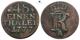 Germany. Brandenburg-Preußen.  AD 1777. 1/48 Thaler