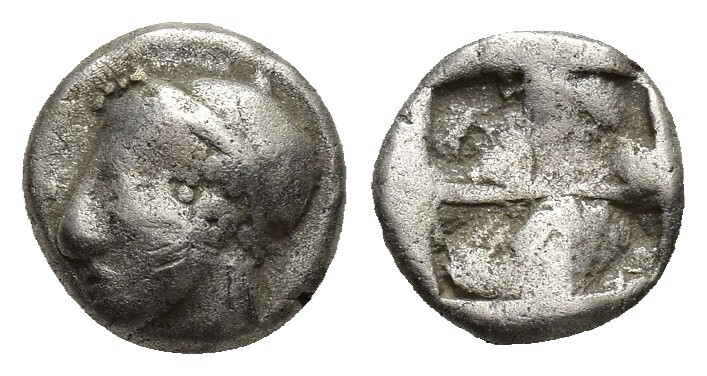 IONIA. Phocaea. Ca. late 6th-early 5th centuries BC. AR diobol or hemidrachm (9m...