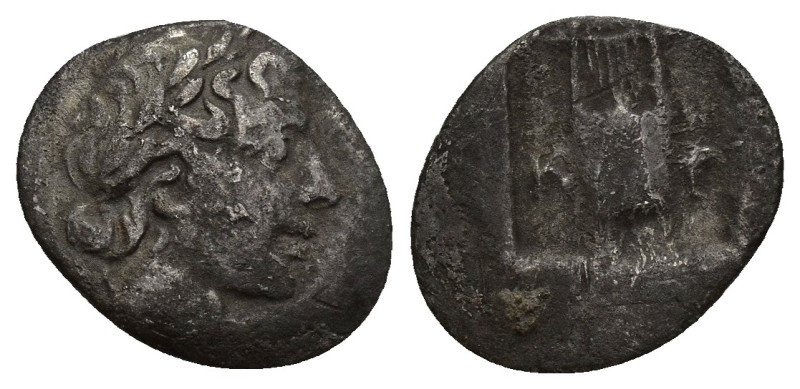 Lycia. Kragos. Lycian League circa 48-42 BC. Hemidrachm AR (12mm, 1.5 g). Λ - Y,...