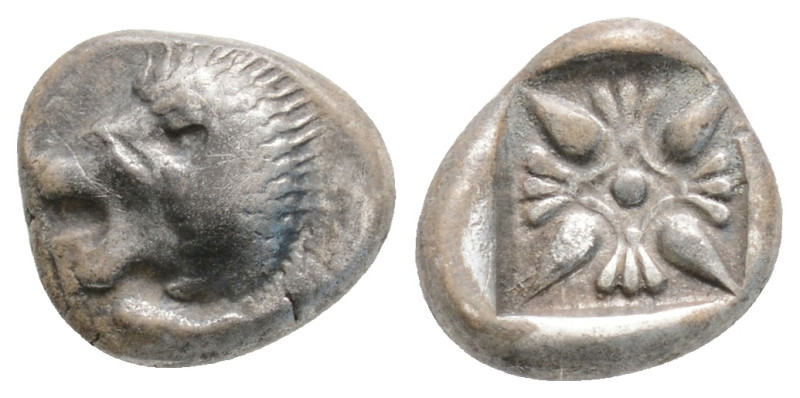 Greek IONIA, Miletos (Circa Late 6th-early 5th century BC) AR Diobol, 1.1 gr. 10...