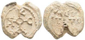 Byzantine Lead Seal (10th-11th centuries) 10.8 gr. 19.5 mm.