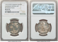Augsburg. "200 Years of Religious Freedom" silver Medal 1755-Dated MS62 Prooflike NGC, Whiting-497. 29mm. 6.39 gm. By Boerer. A 1755 silver commemorat...