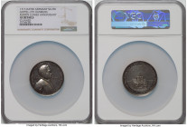 Hamburg. Free City silver "200th Anniversary of Reformation" Medal 1717-Dated XF Details (Cleaned) NGC, Whiting-182, Gaedechens-1742, Goppel-279. 45mm...
