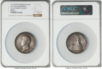 Oldenburg. silver "Paul Friedrich August" Medal 1816-Dated AU53 NGC, H-Cz-6616. 53mm. By C. Leberecht. AUG. ER BRPRINZ V. HOLST. OLDENB: GEN: GOUV. ES...