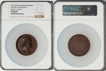 "Samuel Hahnemann - Father of Homeopathy" bronze Medal 1836-Dated MS64 Brown NGC, 50mm. By Rogat. SAMUEL HAHNEMANN his bust right / NE A MEISSEN LE 10...