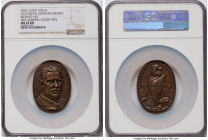 Wilhelm II bronze "Vice Admiral Count Spee" Medal 1914-Dated MS63 Brown NGC, Kienast-145. 45 x 65mm. By Karl Goetz. MAXIMILIAN · GRAF · VON · SPEE ·VI...