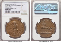 "Friedrich William" bronze Medal 1915-Dated MS65 Brown NGC, Bavaria mint, Kienast-28. 36mm. By Karl Goetz. Issued on the 100th Anniversary of death of...