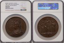 Victoria bronze "Golden Jubilee" Medal 1887 MS64 Brown NGC, BHM-3284, Eimer-1732. 80mm. By A. Schraff. REGINA · 1837 · VICTORIA · IMPERATRIX · 1887, J...
