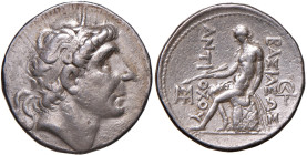 SIRIA Antioco II (261-246 a.C.) Tetradramma (Seleucia) Busto diademato a d. - R/ Apollo seduto a sinistra - cfr. SNG Spaer 382 e segg. AG (g 16,89)
q...