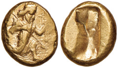 IMPERO PERSIANO Età da Dario II a Serse II Darico (V sec. a.C.) Il re in corsa a d. - R/ Rettangolo incuso - cfr. SNG Berry 1447 AU (g 8,34)
BB+