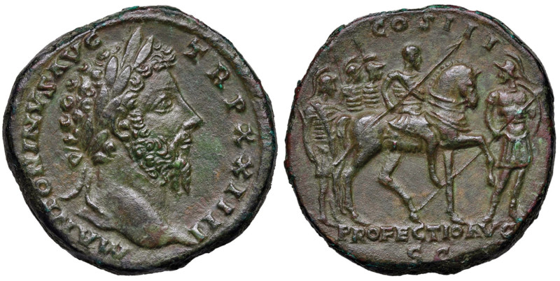 Marco Aurelio (161-180) Sesterzio - Testa laureata a d. - R/ L’imperatore a cava...