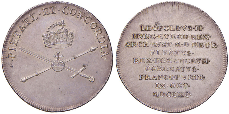 AUSTRIA Leopoldo II (1790-1792) Medaglia 1790 per l’incoronazione di Leopoldo a ...