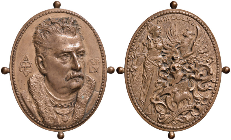 AUSTRIA Francesco Giuseppe (1848-1916) Medaglia 1890 Adolf Freiherr Bachofen von...