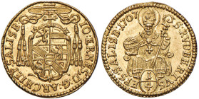 AUSTRIA Salisburgo - Johann Ernst von Thun (1667-1709) Quarto di ducato 1707 - KM 255; Fr. 835 AU (g 0,87)
FDC