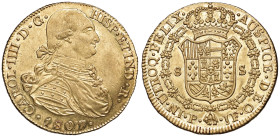 COLOMBIA Popayan - Carlo IV (1788-1808) 8 Escudos 1807 JF - Cal. 1688 AU (g 26,99) Qualità eccezionale
SPL