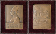 EGITTO Abbas Hilmi Pacha (1892-1914) Medaglia 1911 IV Congresso internazionale - Opus: Morlon - AE (g 126,67 - Ø 53 x 76 mm) RRR In cofanetto
FDC