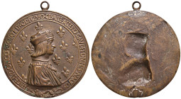 FRANCIA Luigi XII (1498-1515) Medaglia uniface - AE (g 199 - Ø 109 mm) Bella fusione posteriore
SPL