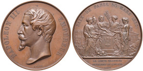FRANCIA Medaglia 1856 Pace di Parigi - Opus: Bovy AE (g 201 - Ø 75 mm) Sul bordo (mano) e CUIVRE
FDC