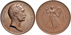 GERMANIA Baviera - Massimiliano II (1848-1864) Medaglia 1854 - Opus: Voigt AE (g 85,82 - Ø 56 mm) GRAMER & GIL in incuso sul bordo
FDC