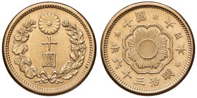 GIAPPONE Meiji (1867-1912) 10 Yen 36 (1903) - KM Y33 AU (g 8,30)
SPL