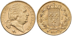FRANCIA Luigi XVIII (1814-1824) 20 Franchi 1817 A - KM 712.1 AU (g 6,42)
qSPL
