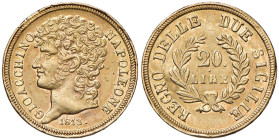 ITALIA REGNO DI NAPOLI Gioacchino Murat (1808-1815) 20 Lire 1813 - Magliocca 415 AU (g 6,45)
SPL/SPL+