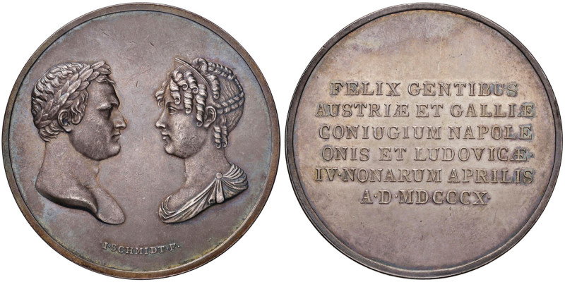 Medaglia 1810 Matrimonio per procura a Vienna di Napoleone con Maria Luisa D/ Te...