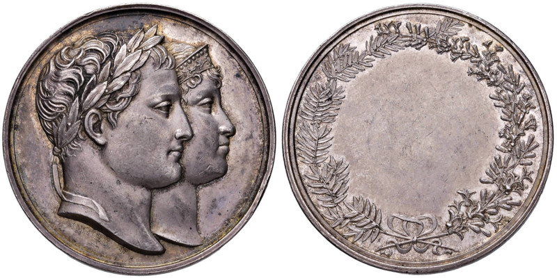 Medaglia 1810 Matrimonio a Parigi con Maria Luisa D/ Come in Bramsen n. 952/D - ...