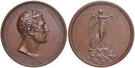 Medaglia 1810 Vittorie di Wellington nella Penisola Iberica - Opus: T. Wyon Giovane. - Bramsen 990 - AG (g 68,28 - Ø 50 mm) Segnetti nei campi. Rariss...