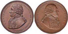 Medaglia 1810 Il Principe Cambalérés, Duca di Parma e Arci-Cancelliere dell’impero - Bramsen 1050 - AE (g 5,59 - Ø 46 mm) Rarissimo repoussé in conser...