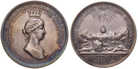 Medaglia 1810 Morte della Regina di Prussia Luisa Augusta Guglielmina - Opus: Loos - Sommer A145 - AG (g 18,48 - Ø 39 mm) Segnetti e colpetti. Ex Hara...