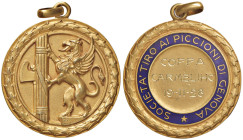 MEDAGLIE FASCISTE Medaglia 1928 premio società di tiro ai piccioni - Opus: Johnson - AU (g 19,00 - Ø 33 mm)
SPL
