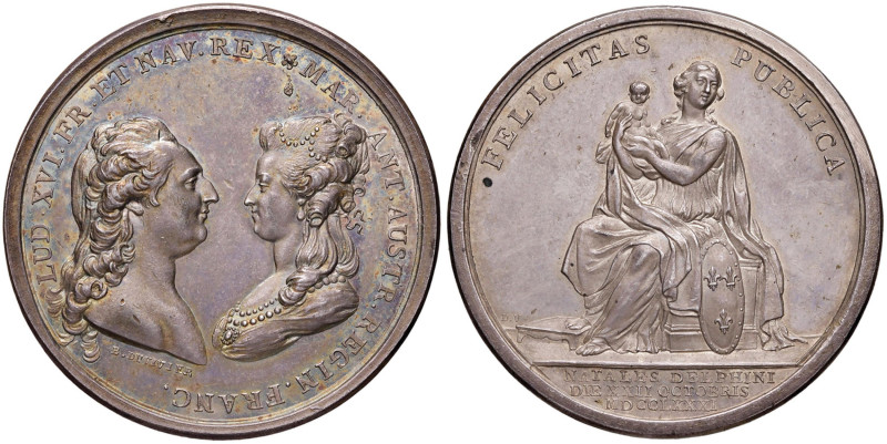 FRANCIA Luigi XIV Medaglia 1781 Nascita del Delfino - Opus: Duvivier AG (g 33,01...