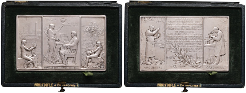 FRANCIA Placchetta 1892 a Charles Christofle - Opus: Roty - MA (g 131 - 59 X 95 ...