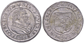 CORREGGIO Siro d’Austria (1605-1630) Testone da 24 soldi - MIR 181 (indicato R/3); Lusuardi 80 AG (g 8,06) RRR Esemplare eccezionale per la monetazion...