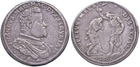 FIRENZE Ferdinando I (1587-1609) Piastra 1601 - MIR 226/1 AG (g 32,00) RRR 
BB